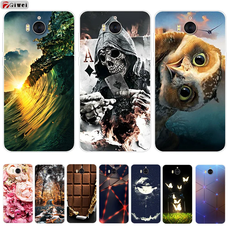 Чехол для Huawei Y5 2017 силиконовый мягкий чехол из тпу Y6 чехлы Fundas mya l41Nova Young MYA L11