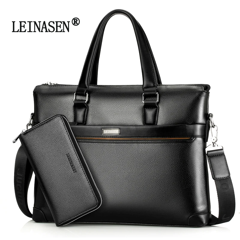 

Brand Fashion Casual Leather Tote Men's Crossbody Shoulder Messenger Bags Business Handbag Laptop Male Briefcase Travel Bag
