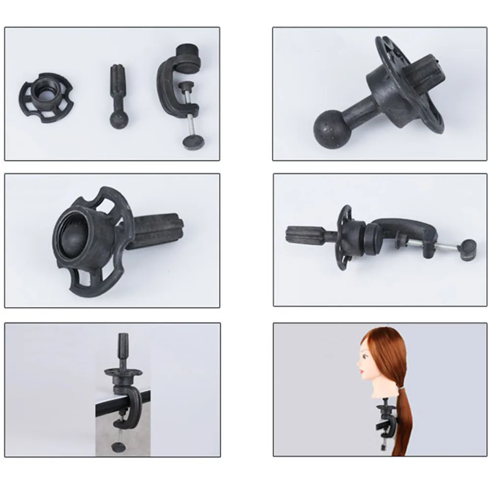 Универсальная регулируемая головка парик струбцина Настольный зажим для манекена голова манекен волосы тренировочная модель парикмахерские салонные стили