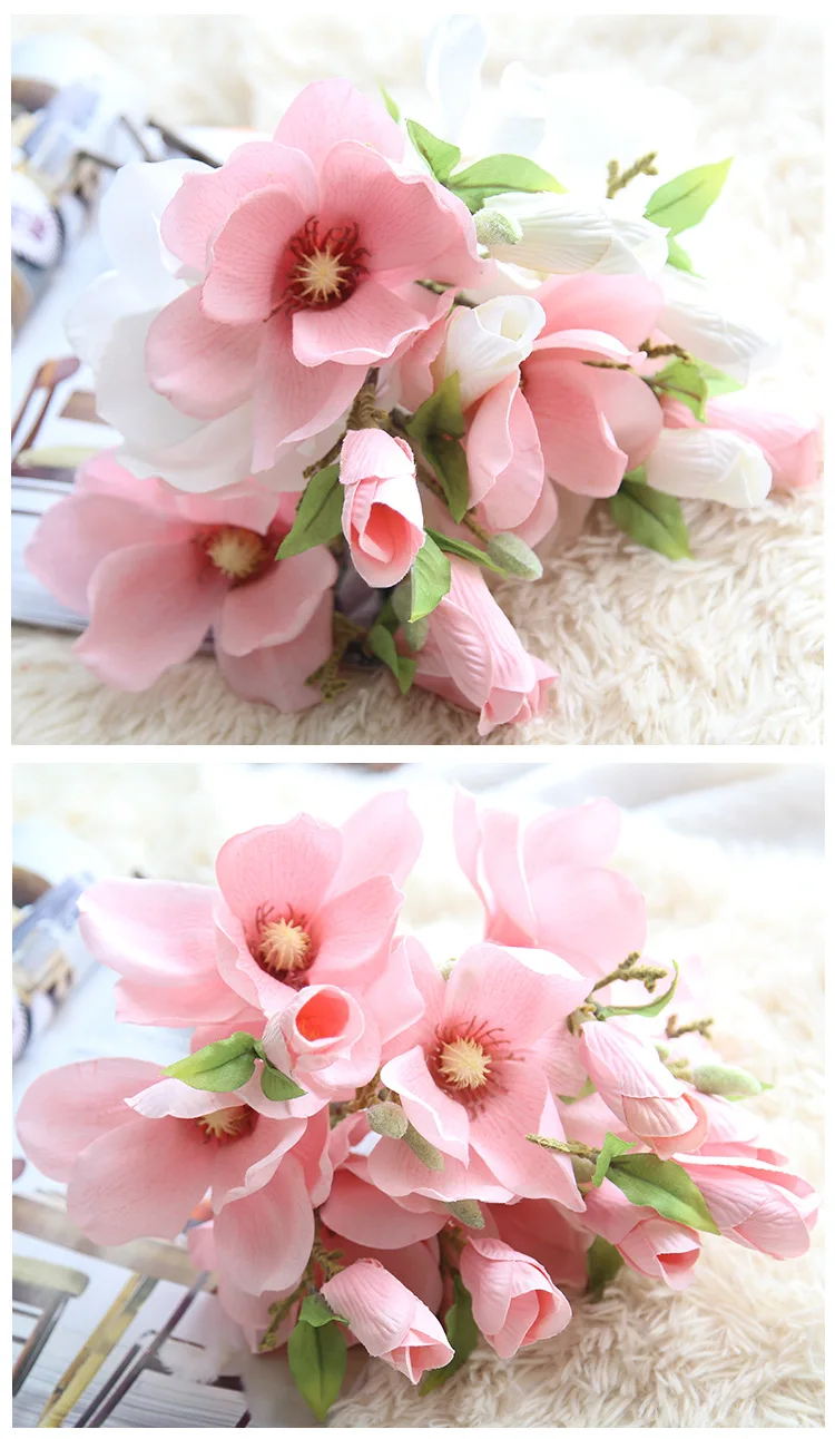 Свадебные украшения Шелковые цветы Орхидея Магнолия для свадьбы искусственные цветы для украшения дома