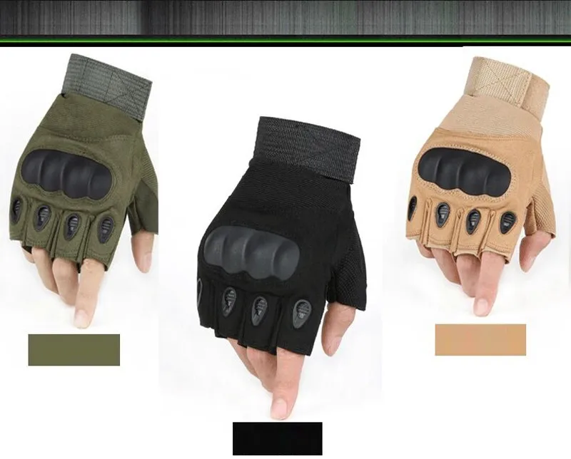 QIQICHEN тактические перчатки без пальцев в стиле милитари съемки Пейнтбол Airsoft велосипедов Motorcross боевой половина палец перчатки