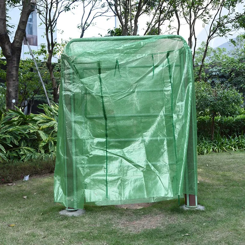 Портативная Пластиковая крышка для теплицы сада не включает полку для 2 слоев Мини прогулки в теплице на открытом воздухе