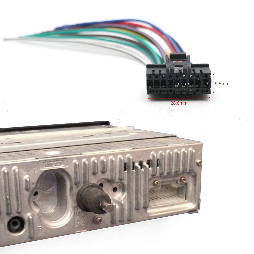 Harmony Audio Wire Harness Cable Compatible With Sony CDX-5070 Aftermarket Stereo Radio Receiver