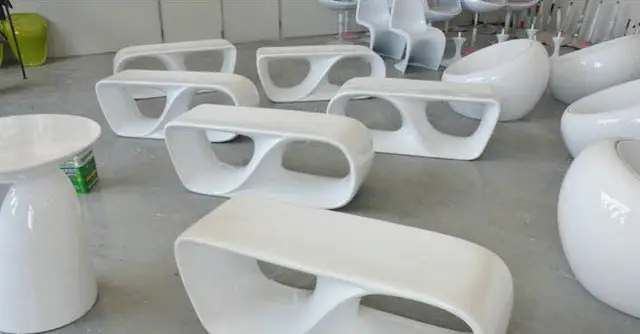 Japanese Fonts Fiberglass Bench Benches Public Lounge Chair