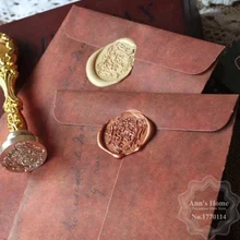 Крафт-бумага, конверт, открытка, винтажный Подарочный конверт, сделай сам, смешная работа, скрапбукинг, бумажный штамп, конверт для школы, 10 шт./лот