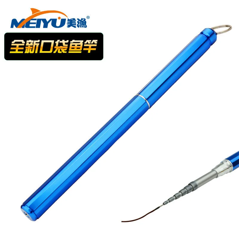 EMMROD New Pocket Rod Portable Carbon 1.4m Fishing Rod Ultrashort Pen Type Hand Pole Fishing Pole Streams Rod S2