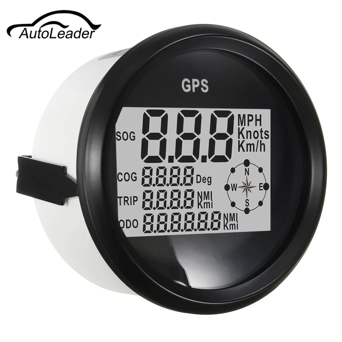 

Autoleader 9-32V GPS Speedometer Waterproof Digital Odometer Gauge Black For Vehicle 300KM/H
