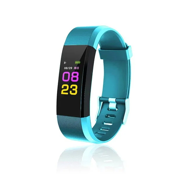 

Smart Band 115 Plus Wristband Color Screen Blood Pressure Heart Rate Monitor Pedometer Call Reminder Fitness Tracker Bracelet