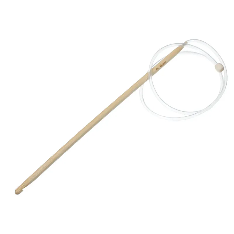 

DoreenBeads 6.5mm Bamboo Afghan Tunisian Smooth Single Pointed Crochet Hook Needles Arts Craft 85cm(33 4/8") long, 1 PCs