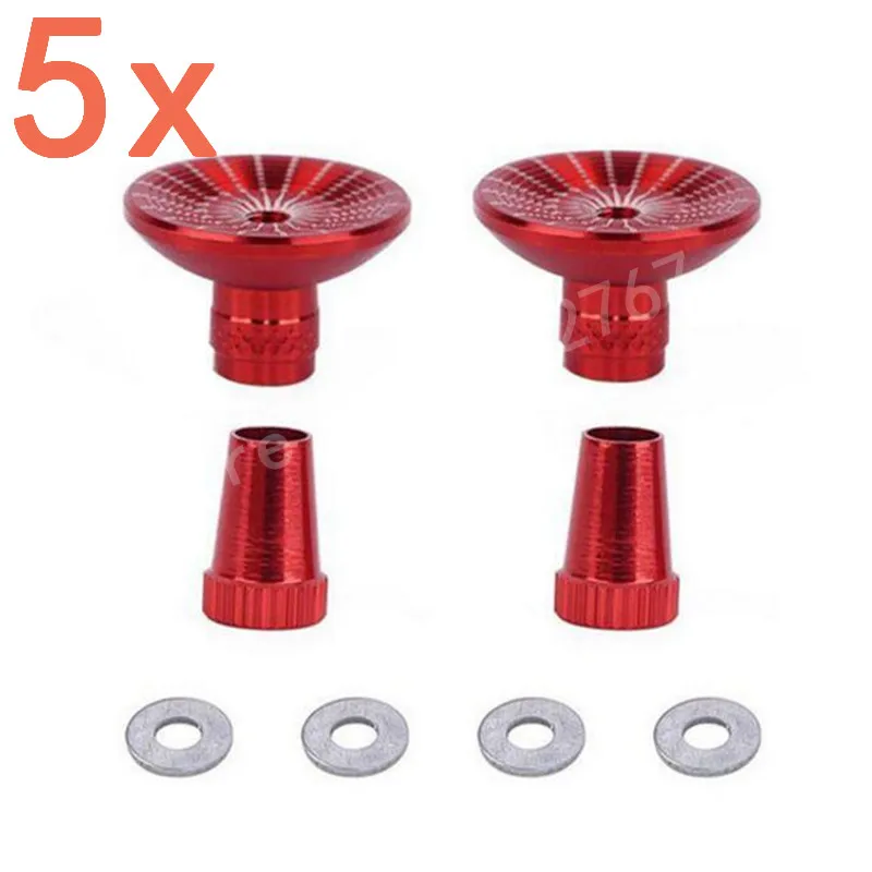 5 компл. CNC алюминий M3 3 мм Thumb Stick Umbrella Thumbstick для FU/JR контроллер передатчик RC