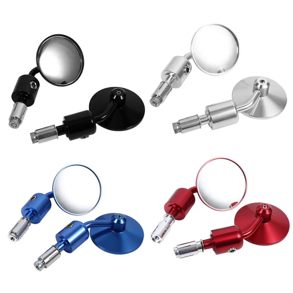 

Universal 1 Pair 7/8" Motorcycle Rearview Mirror Round Handlebar Bar End Rear View Mirrors Motorbike Side Mirror Car Accessories