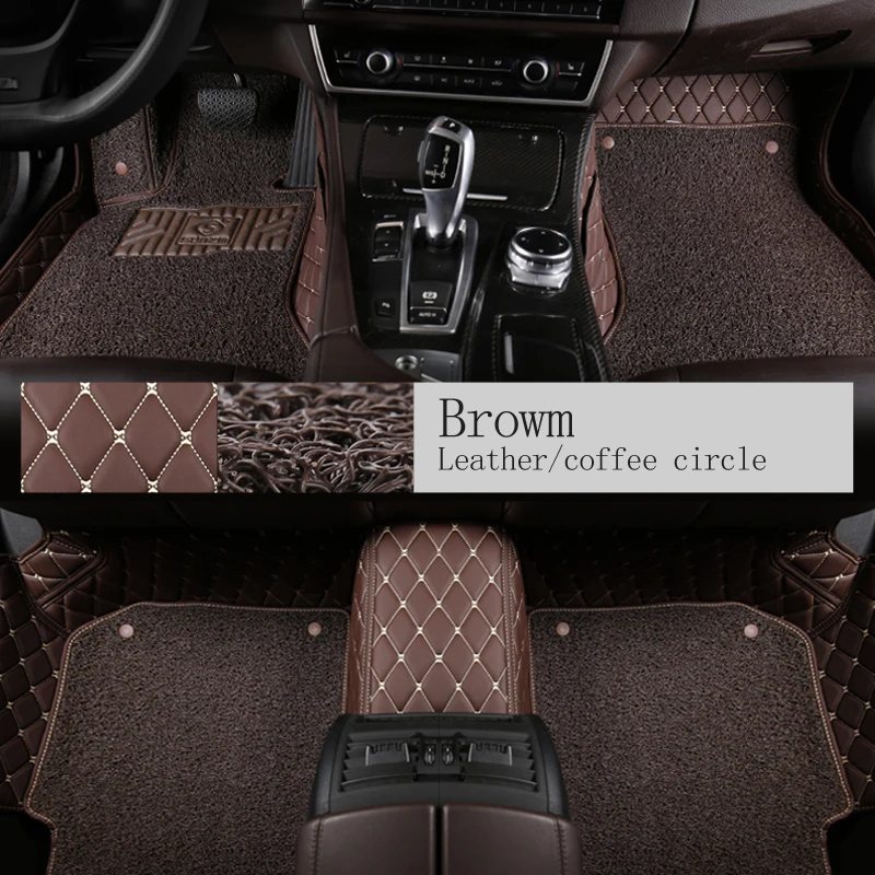 Custom leather car floor mats for Volkswagen All Models car styling