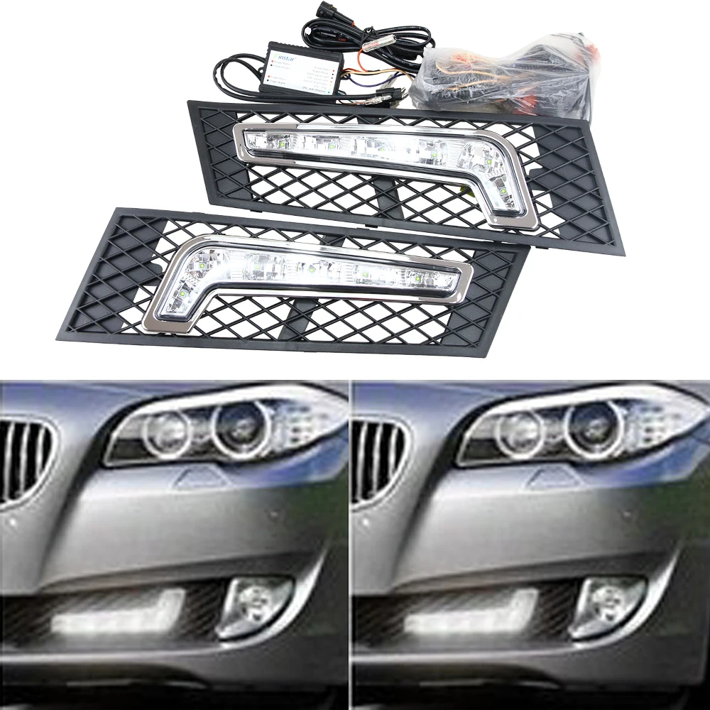 

100% Waterproof Ultra bright 12W drl LED Daytime Running Light LED with turn signal dimmable car day running lights 2PCS/1pair