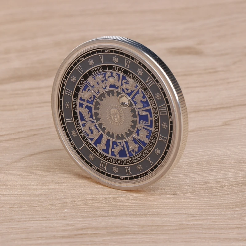 Памятная монета покрытая серебром созвездие Capricornus сувенирная коллекция