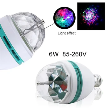 

E27 Led Stage Lamp RGB 6W Crystal Magic Ball Bulb For DJ KTV par Disco Light Laser Party Lights Christmas Projector Party Disco