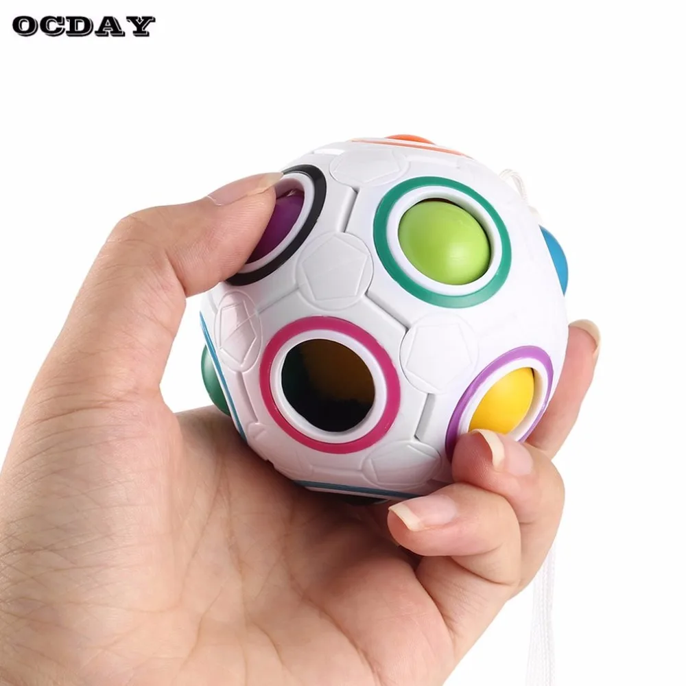 Creative Mini Magic Rainbow Puzzle Ball Children Educational Finger Toys