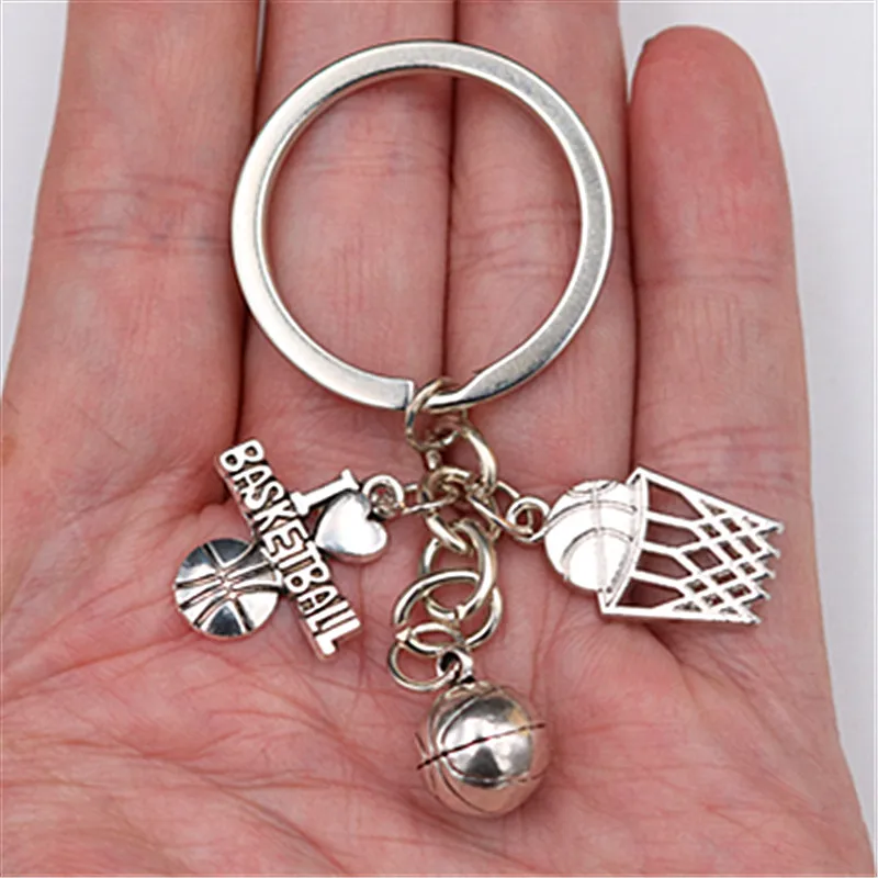 WKOUD 1 قطعة المعادن أحب كرة السلة سحر السلال و كرة السلة المفاتيح DIY الإبداعية الرياضة اليدوية مجوهرات مفتاح سلسلة WKOUD 1 قطعة المعادن أحب كرة السلة سحر السلال و كرة السلة المفاتيح DIY الإبداعية الرياضة اليدوية مجوهرات مفتاح سلسلة