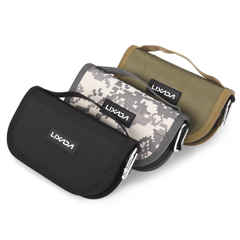 

Lixada Fishing Bags Canvas Fishing Lure Hook Pesca Bag Waist Shoulder Fishing Outdoor Waterproof Case 3 Color