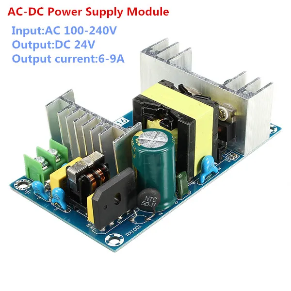 

AC-DC Switching Power Supply Module AC 100-240V to DC 24V 9A Power Supply Board