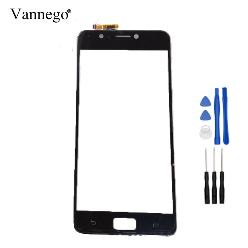 

Vannego Touch Panel For For Asus Zenfone 4 Max ZC520KL Touch Screen Digitizer Outer Front touch Glass Lens Sensor with tools