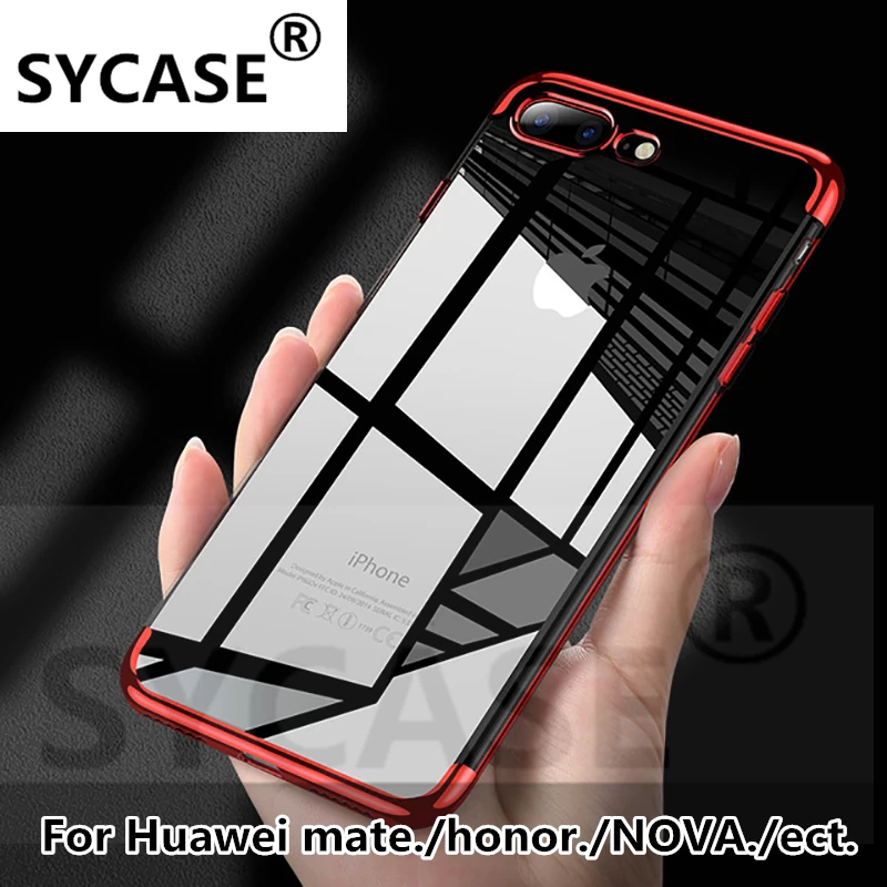 SYCASE для Huawei NOVA 2 lite 3e honor 8 9 10 Lite P9 pro силиконовый чехол цветной модный прозрачный