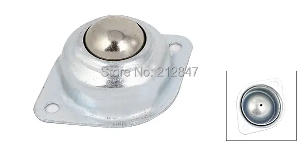 Furniture Trolley Metal Screw Mount 50mm Dia Round Ball Swivel Caster Castor Silver Tone