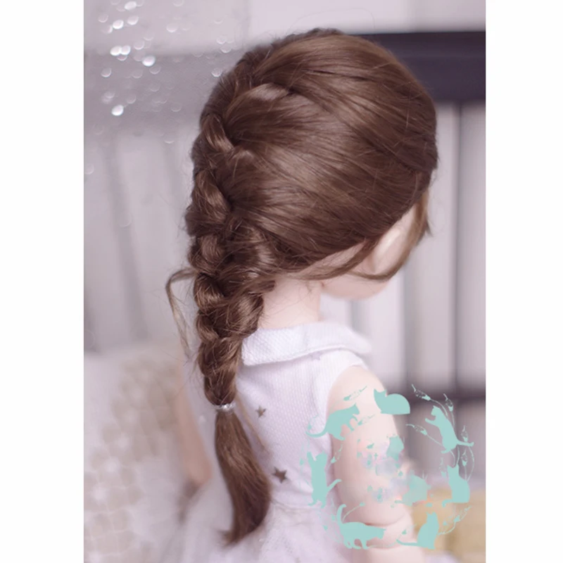 Bybrana BJD baby с париком 1/3 гигантская кукла 1/4 1/6 имитация мохера молочный чай Пальма Скорпион длинные вьющиеся волосы