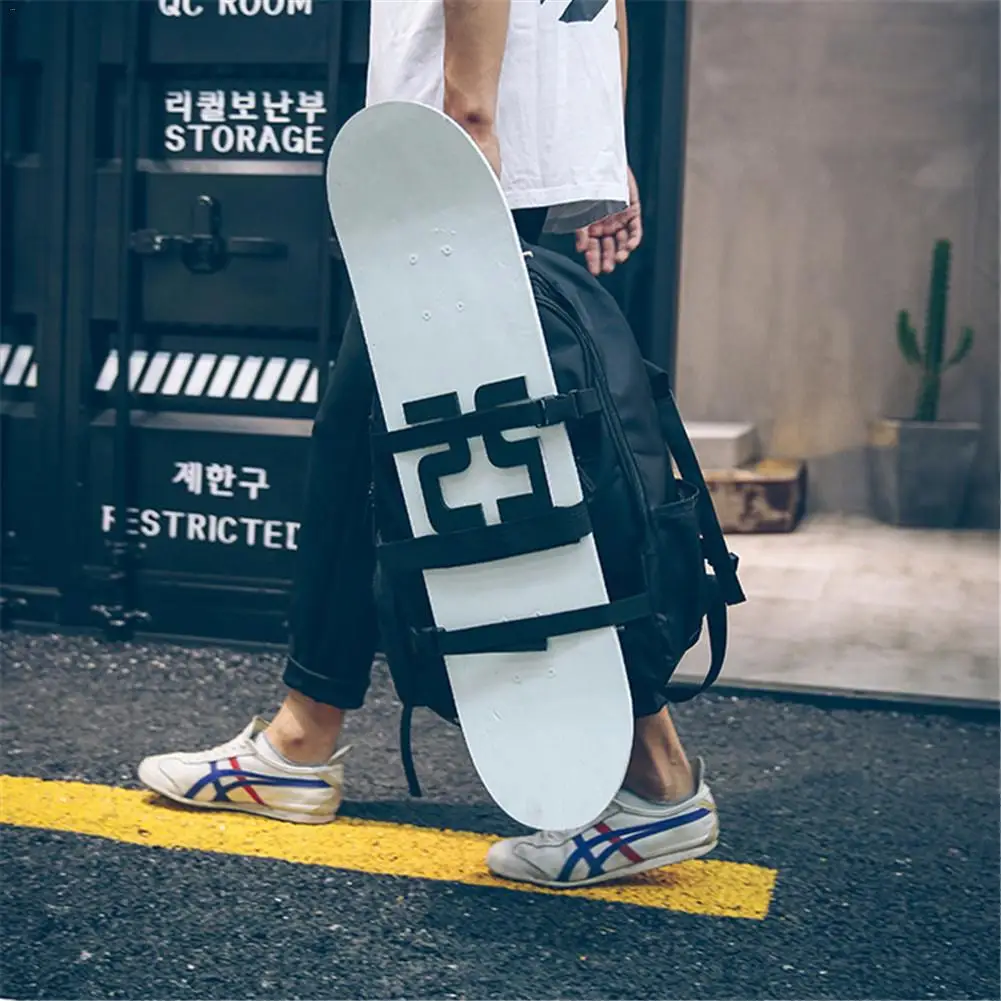 جديد أكسفورد النسيج مزدوجة الروك أكياس لوح التزلج على ظهره الرياضة على ظهره متعددة الوظائف قابل للتعديل مروحة حقيبة الطلاب الأسود حقيبة جديد أكسفورد النسيج مزدوجة الروك أكياس لوح التزلج على ظهره الرياضة على ظهره متعددة الوظائف قابل للتعديل مروحة حقيبة الطلاب الأسود حقيبة