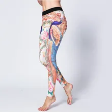 Peacock Flower Yoga Pants Women's Print Fitness Sports Quick-drying Pants Casual Running Tight Gym Sports High-elastic Leggings цена Peacock Flower Yoga Pants Women's Print Fitness Sports Quick-drying Pants Casual Running Tight Gym Sports High-elastic Leggings цены онлайн