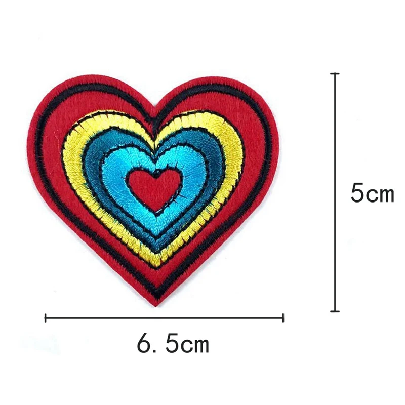 

2019 New arrival DIY Sequins Patch Heart Applique Sew On Patches for clothes Bag Clothing Craft