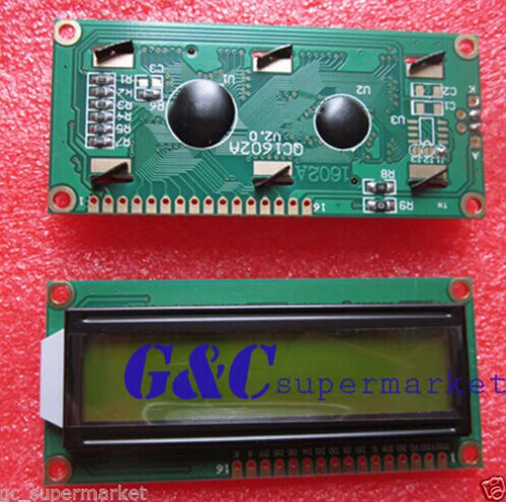 

1PCS 1602 16x2 HD44780 Character LCD Display Module LCM Yellow backlight