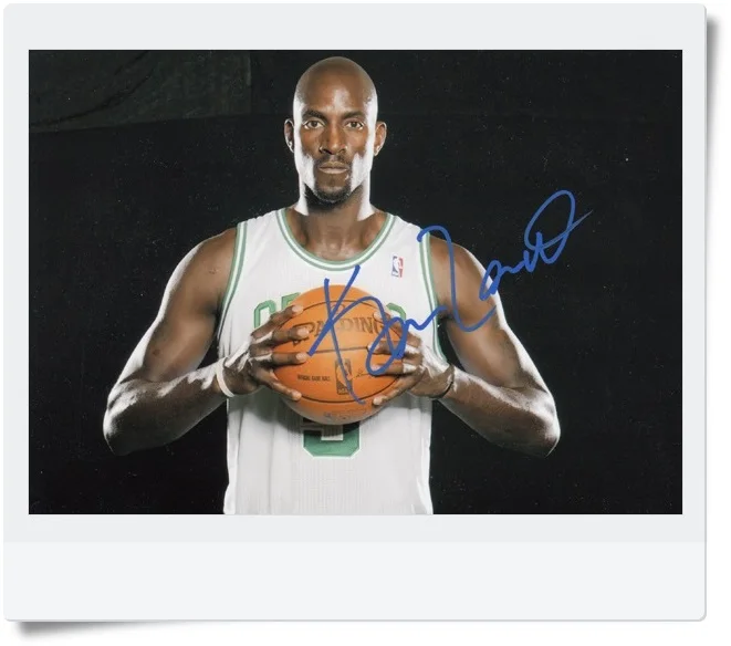

signed Kevin Garnett autographed original photo 7 inches freeshipping 3 versions 062017