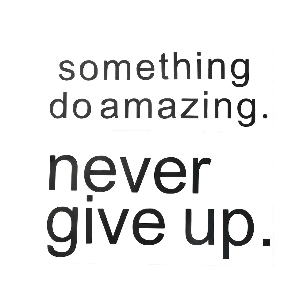1 Pc Inspirational Quote Decal Do Something Amazing Over The Door Vinyl 