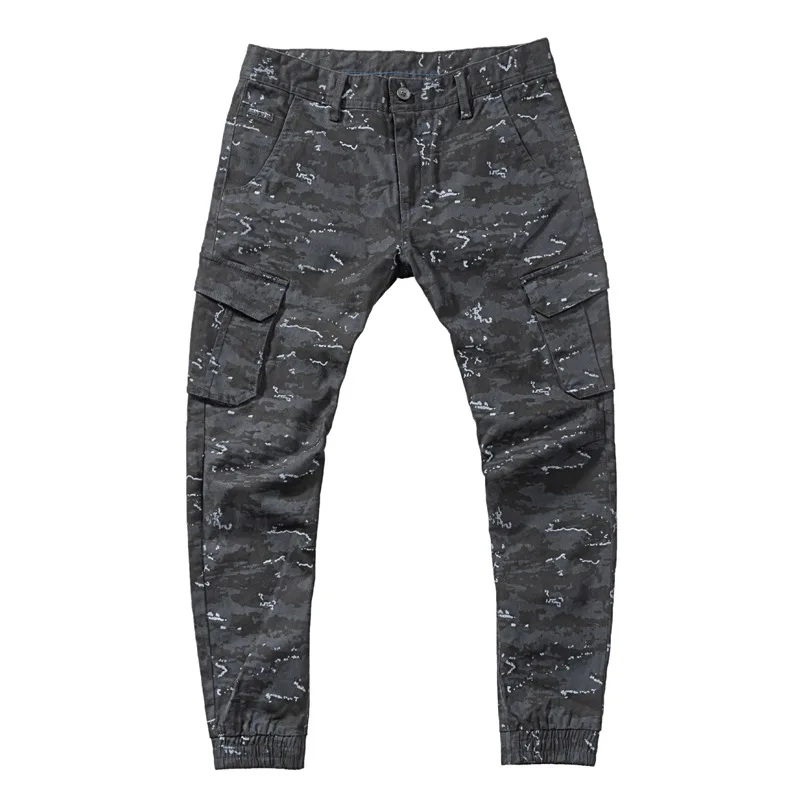 Men Pants Harem Joggers Pants 2019 men Camouflage Trousers male Hip Hop army green Cargo Pants Streetwear Pants Sweatpants 36