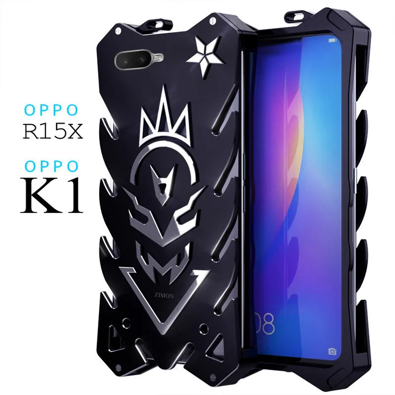 

Zimon Armor Ii Aviation Aluminum Metal Case For Oppo K1 R15x R15 A5 A79 A7x R17 Powerful Outdoor Shockproof Cnc Armor Phone Case
