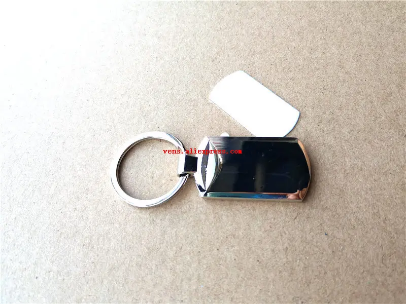 10pcs Sublimation Blanks Keychains Rectangle Sublimation Transfer