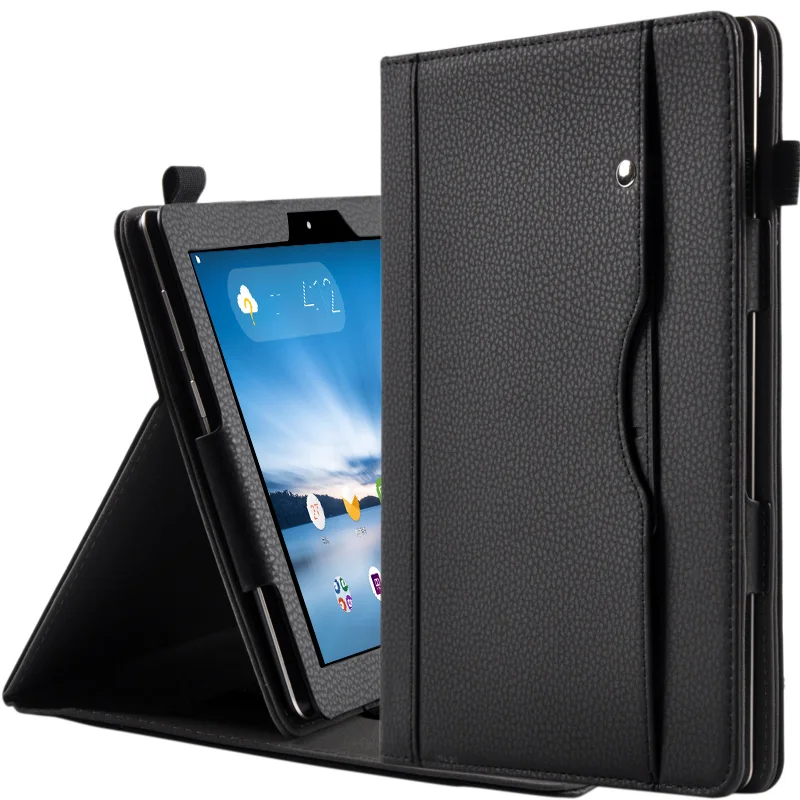 

For lenovo tab4 10plus Cover Case Pattern PU Leather Hand Holder Case for lenovo TB-X704F/N 10.1inch Tablet Case+Free Stylus