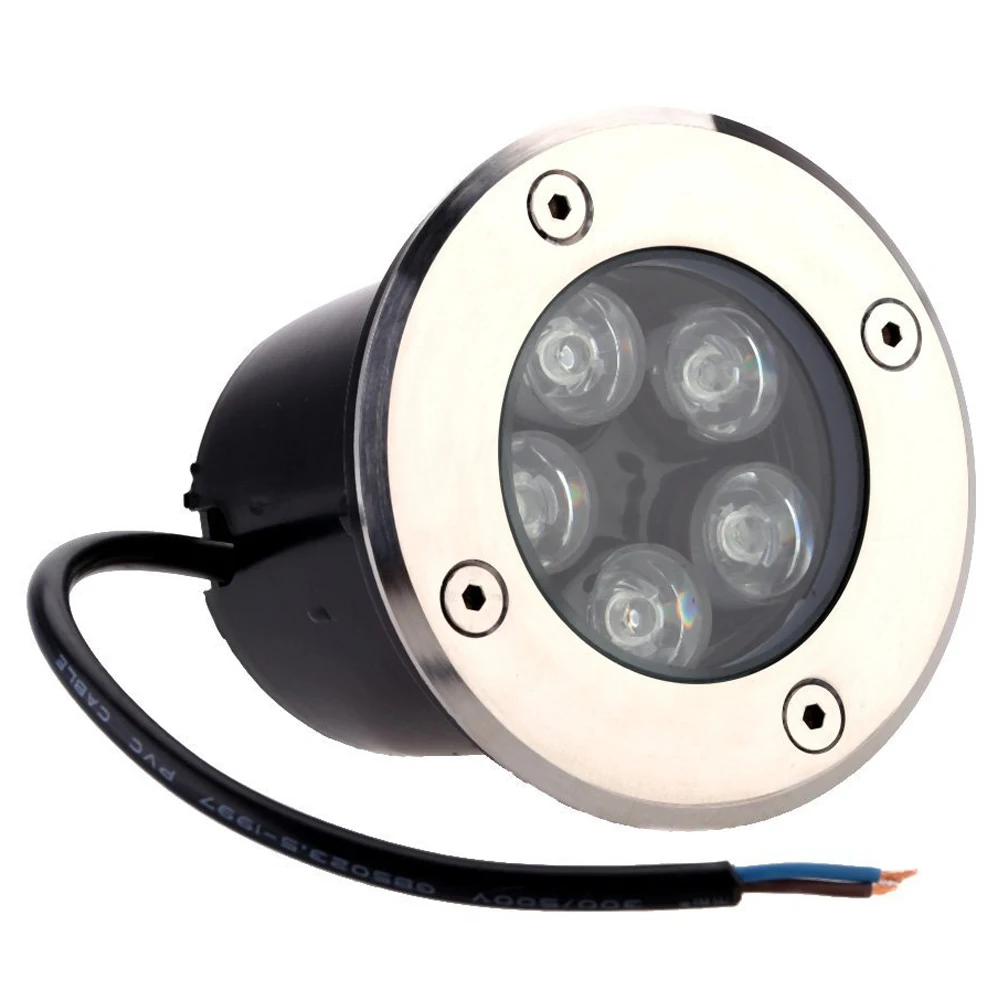 5 Вт Светодиодный светильник на открытом воздухе, напольный светильник для садовой дорожки, подземный светильник для двора, точечный ландшафтный светильник, IP67 водонепроницаемый