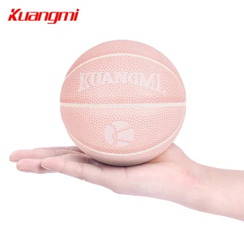 

Kuangmi Mini Basketball Pink 13cm Size 1 Indoor Ourdoor Ball for Kids Children Baby Games Toys Basketballs Accessory