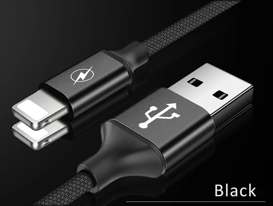 Nylon Lighting Charger Cord Fast Charging iphone 55S66S78X Plus Charge Cables 8 Pin Tablet For iPad Mini 0 (10)