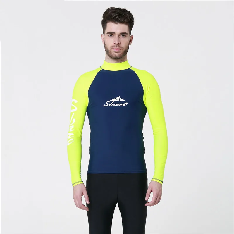 Рубашка мужская с длинным рукавом и защитой от уф излучения|upf 50|rashguard swimscuba diving suit