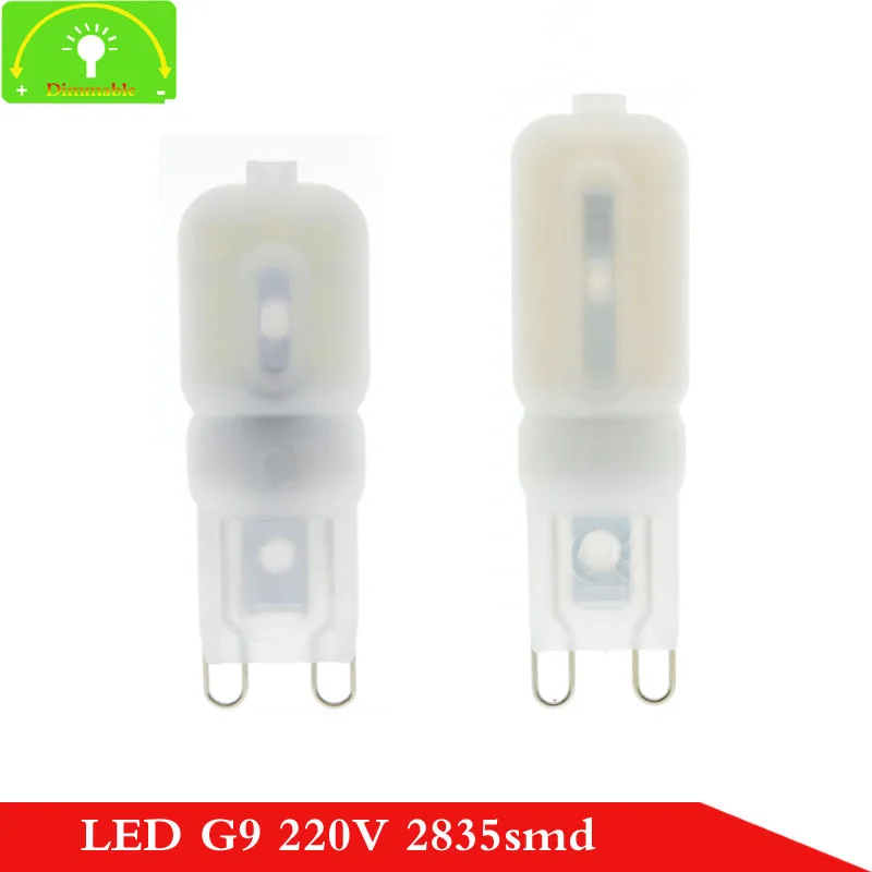 

10Pcs Bombillas Led Lamp G9 220V Lampada de Led Spotlight Focoe Refletor Ampoule Led Bulb Light 3W 5W Lamparas Lampe Lustre