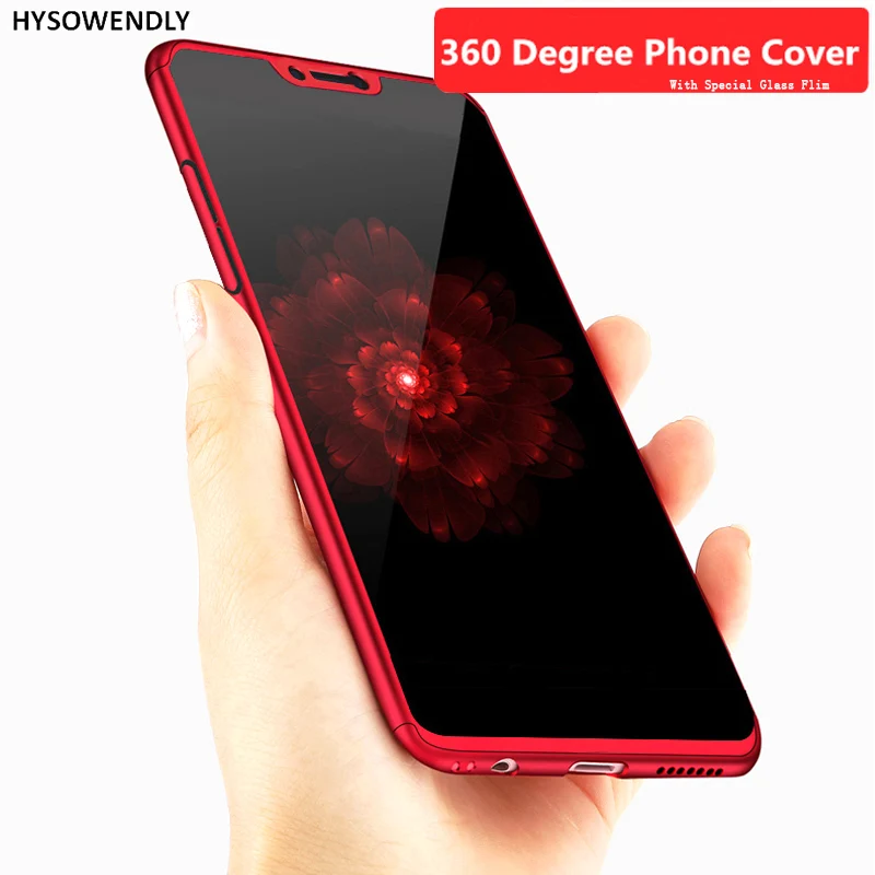 360 Degree Full Protection + Tempered Glass Bags Case For BBK Vivo Y71 Y75 Y83 Y85 X20 Plus X21i Armor Hybrid Hard PC Phone Back |