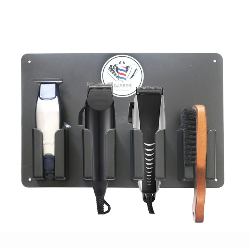

Cortadores de pelo eléctricos titular barbería peluquería peines colgantes placa de pared mantener Kits de peluquería orden 1375