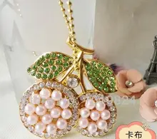 100% real capacity gift litchi Lychee crystal jewelry diamond necklace Memory usb flash drives Usb 8gb 16gUsb Pen drive S503