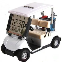 ЖК-дисплей креативный мини-гольф-кары часы гоночная сувенир Новинка ассорти цветов Новые мини-гольф-кары Часы Настольный подарок для гольфа