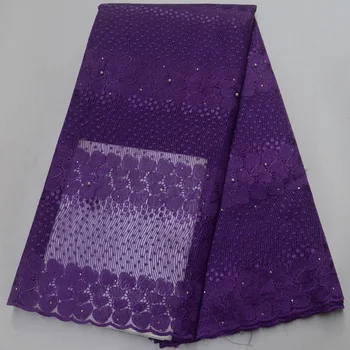 

Free shipping (5 yards /lot) purple African French net lace fabric elegant design tulle lace fabric for party dress PL06
