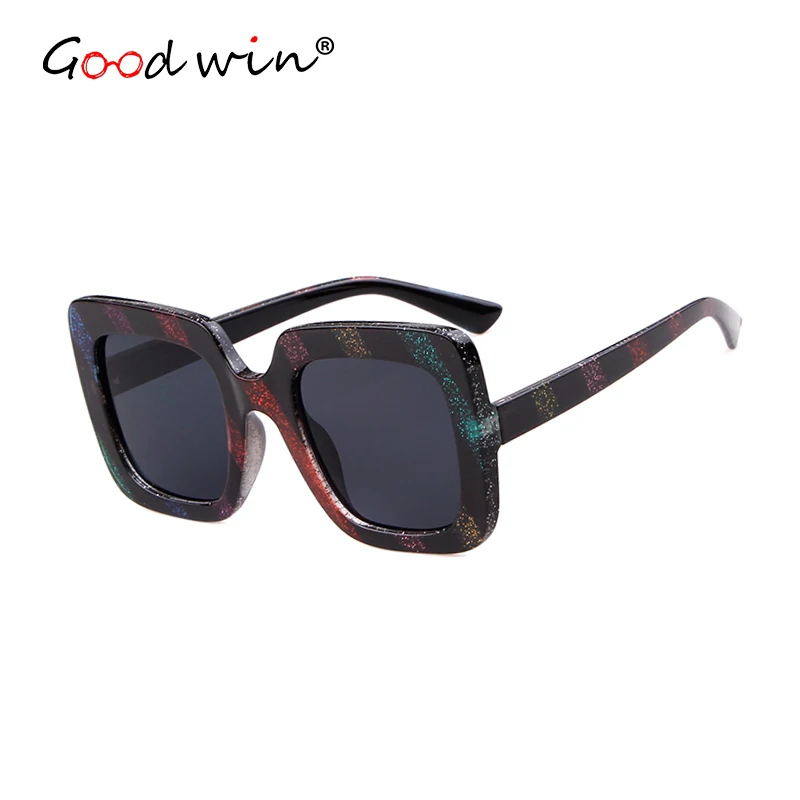 

Good Win Vintage Sunglasses Women Luxury Brand Designer Camouflage Square Oversized Eyewear Big Frame Sun Glasses Female Men