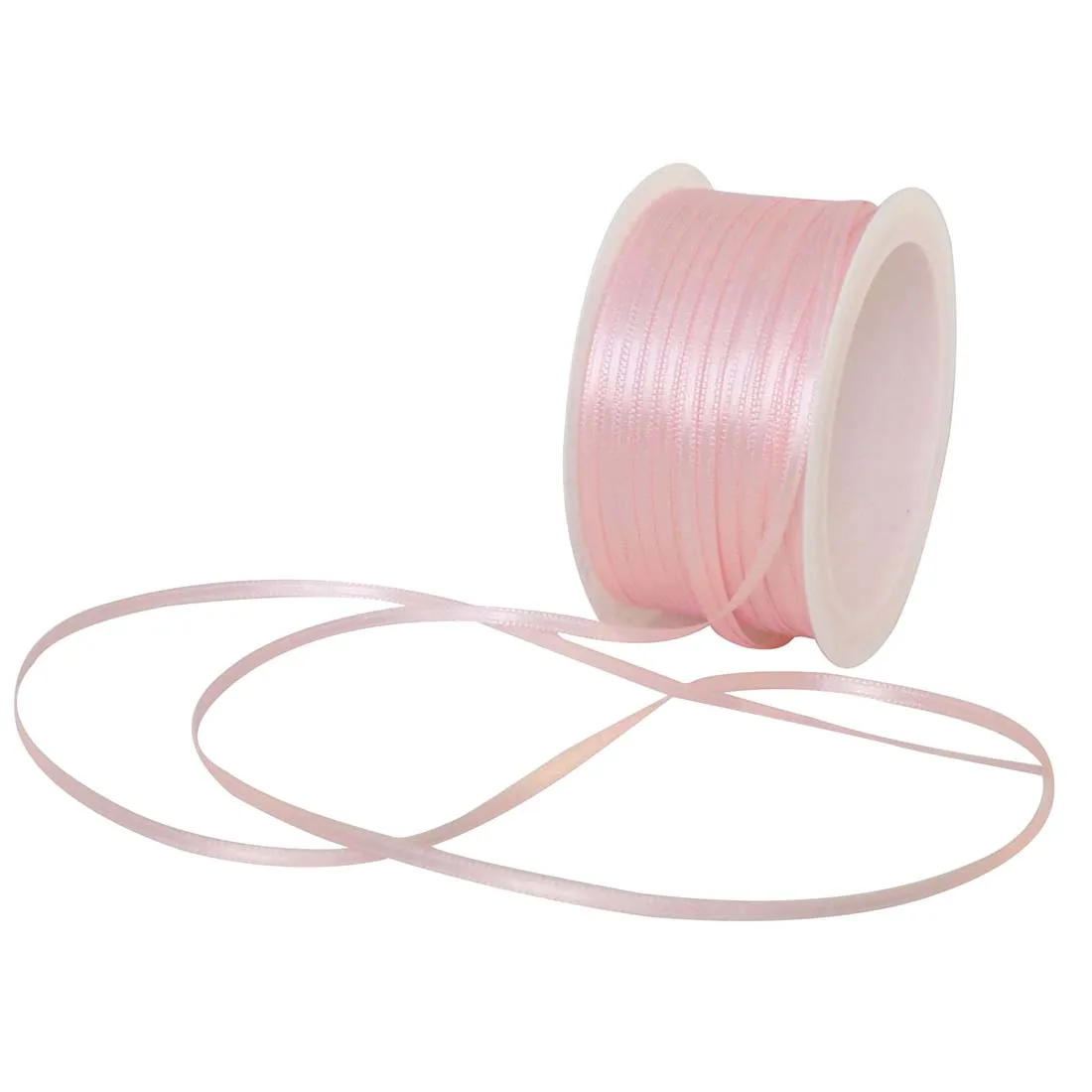 Buy Gift wrapping ribbon satin ribbon 50m x 3mm pink