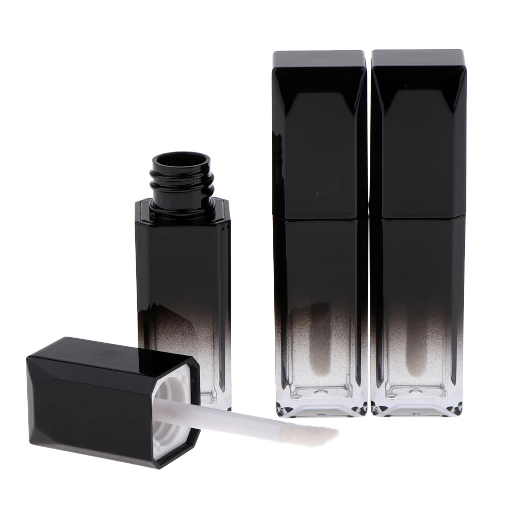 Lot 3pcs Lip Gloss UV Bottle Balm Cosmetic Jar Empty Tube Small Containers With Application Wands